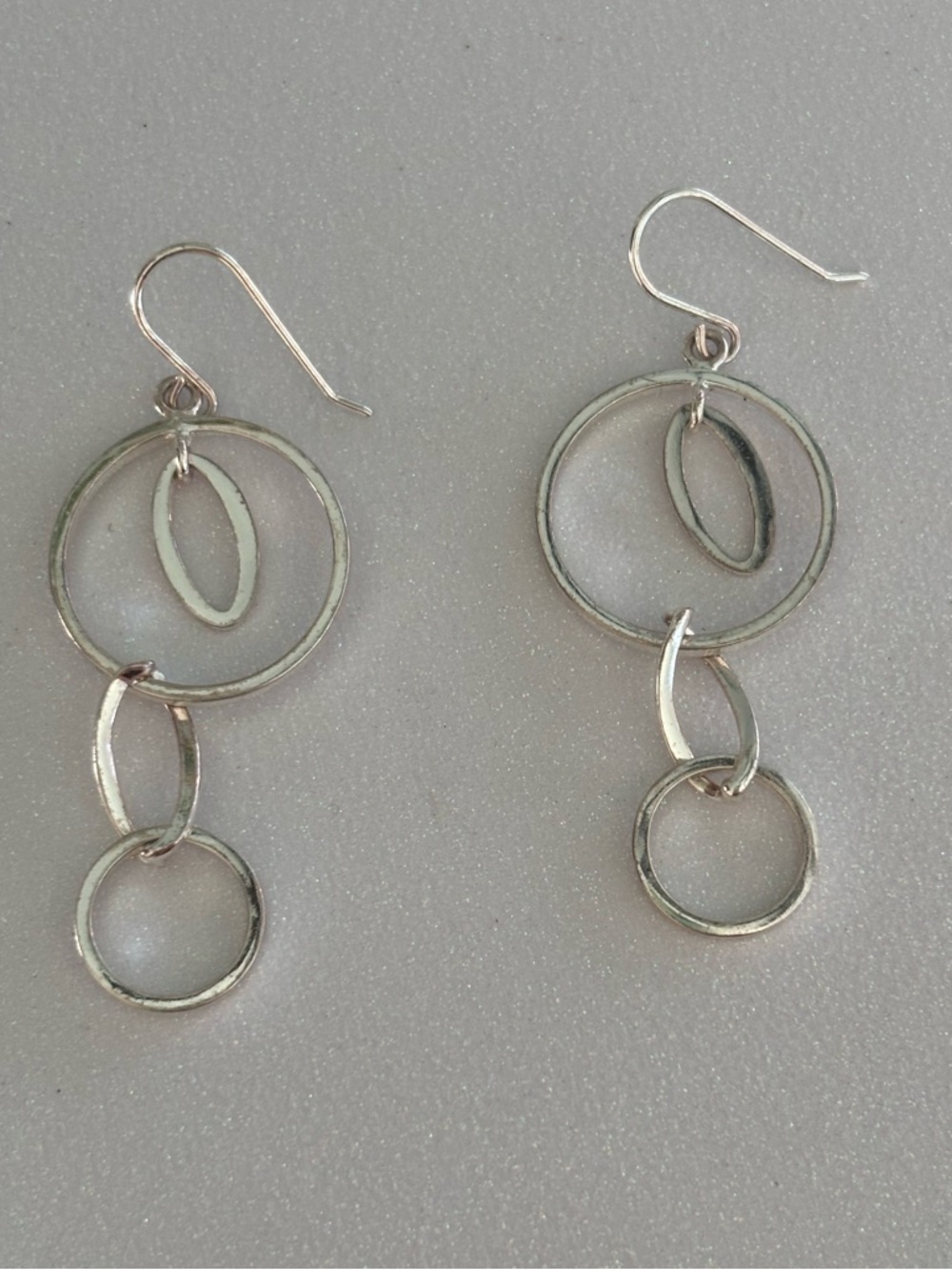 Sterling Silver Link Earrings